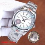 High Replica Rolex Oyster Perpetual Men Stainless Steel White Face Steel strap Watch 41mm 